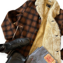 Rare 70s Jedsons Wool Tartan and Sherpa Lumber Jacket