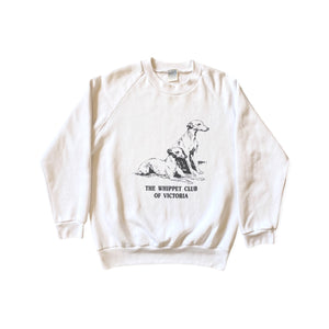 Vintage 70s The Whippet Club Melbourne White Jumper